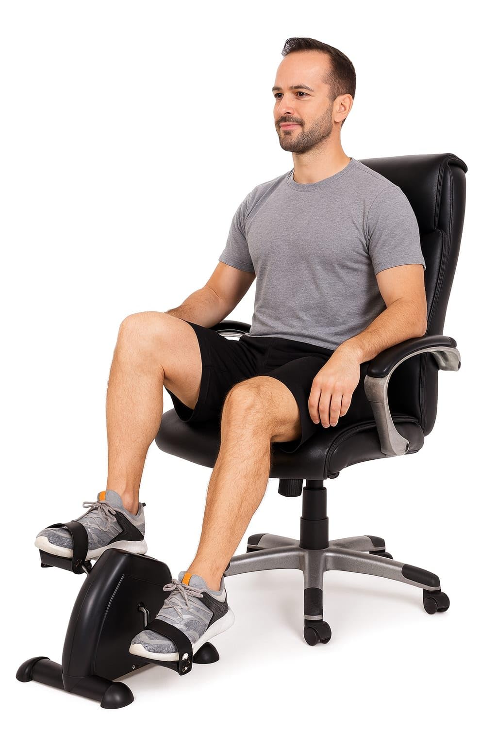 Under Desk Elliptical Pedal Exerciser – Quiet Mini Bike Pedals for Home & Office Fitness