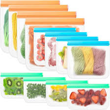 Reusable Silicone Food Storage Bags – Airtight Leakproof Set of 4 for Meal Prep & Eco Living