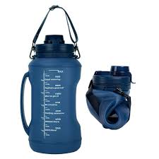 Collapsible Water Bottle – Leakproof BPA-Free Foldable Flask 600ml for Travel, Gym & Hiking